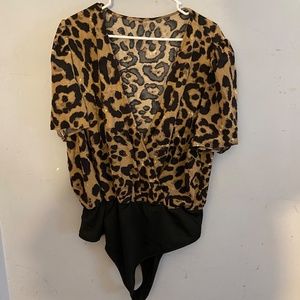 SHEIN Animal Print Body Suit